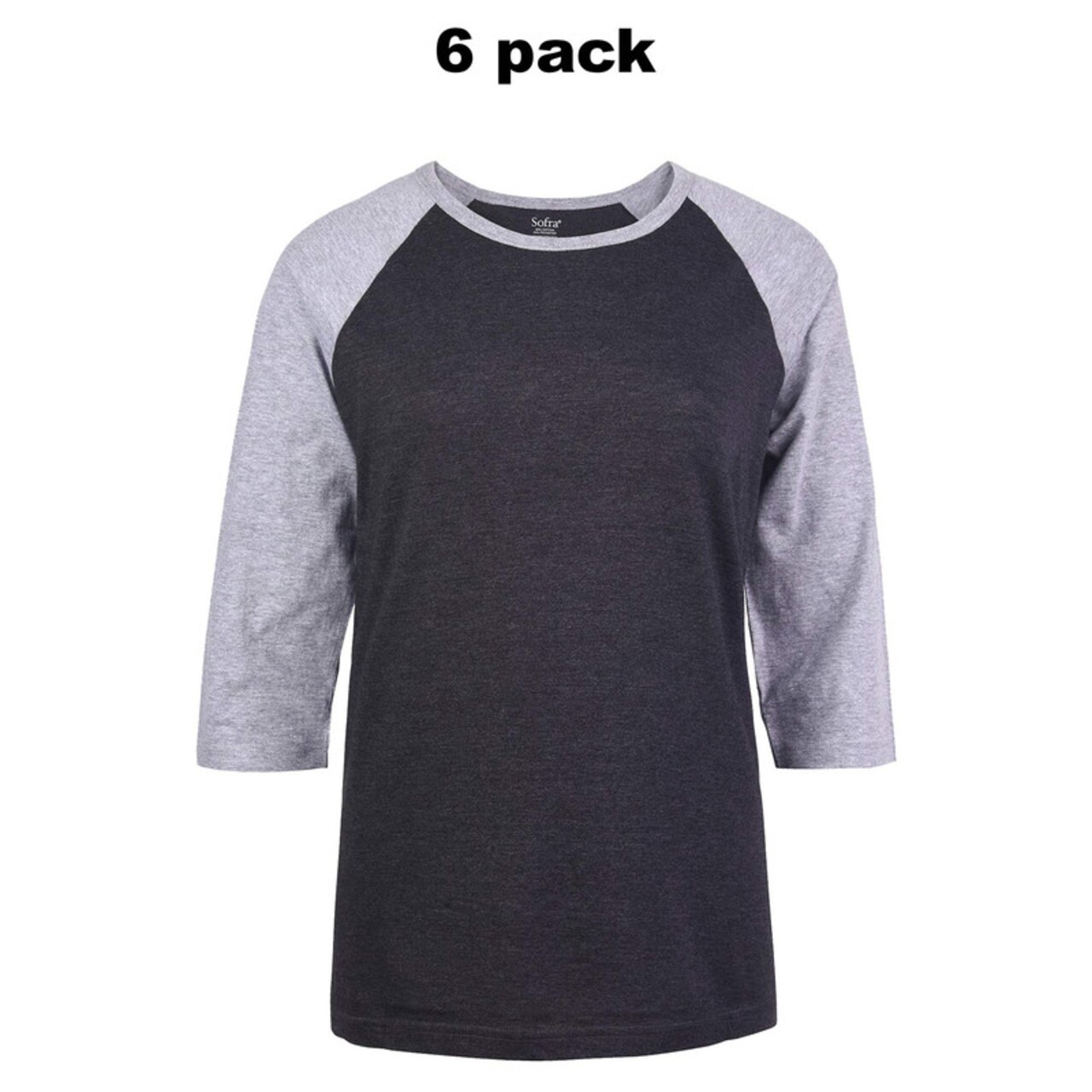 Sofra Ladies Baseball Tee Pack Of 6 Fashionable And Comfortable
